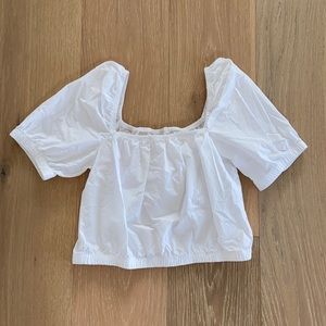 H&M Crop Puff Sleeve